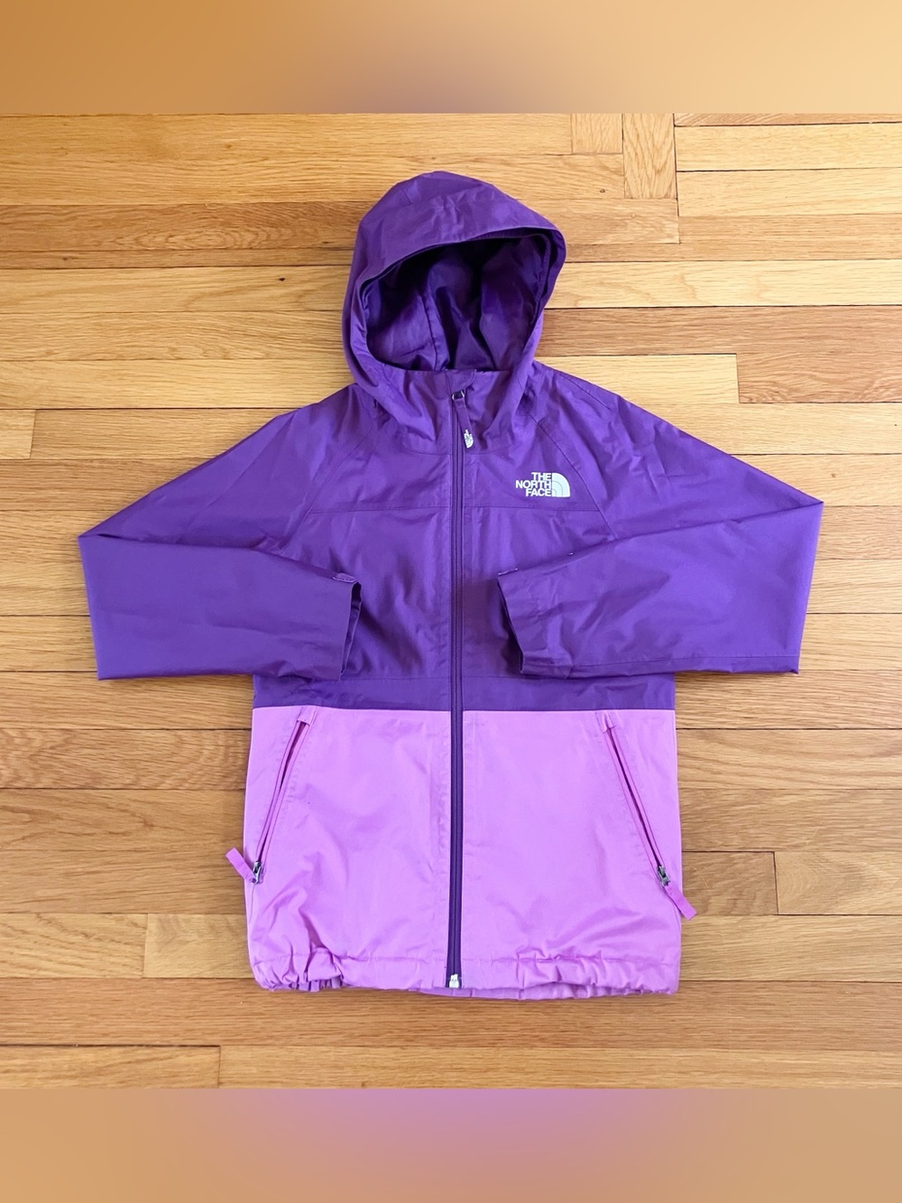 The North Face Purple Outdoor Gorpcore Lightweight Rain Coat Shell Medium 10-12